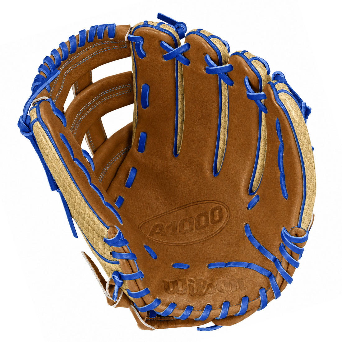 2027 Wilson A1000 Sheriff 1750 Full Grain Leather palm detail