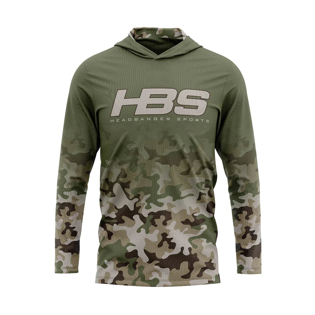Headbanger Sports Exclusive "Military Worlds" Camo Lightweight Mesh Long Sleeve Hoodies