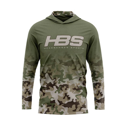 Headbanger Sports Exclusive "Military Worlds" Camo Lightweight Mesh Long Sleeve Hoodies
