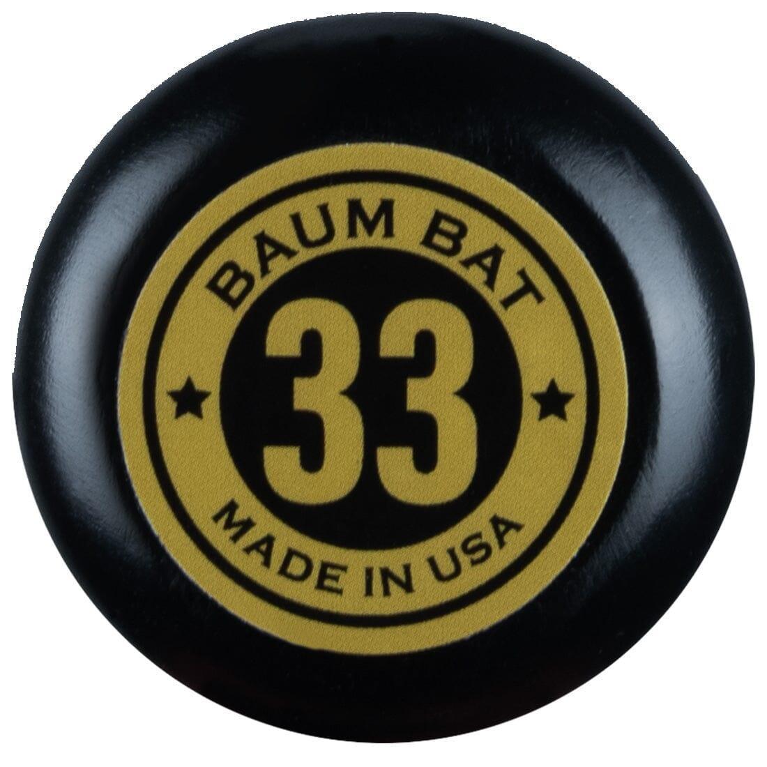 Baum Bat Gold Stock (3) Maple Baseball Bat BBMSGSTKPRO3BK HB