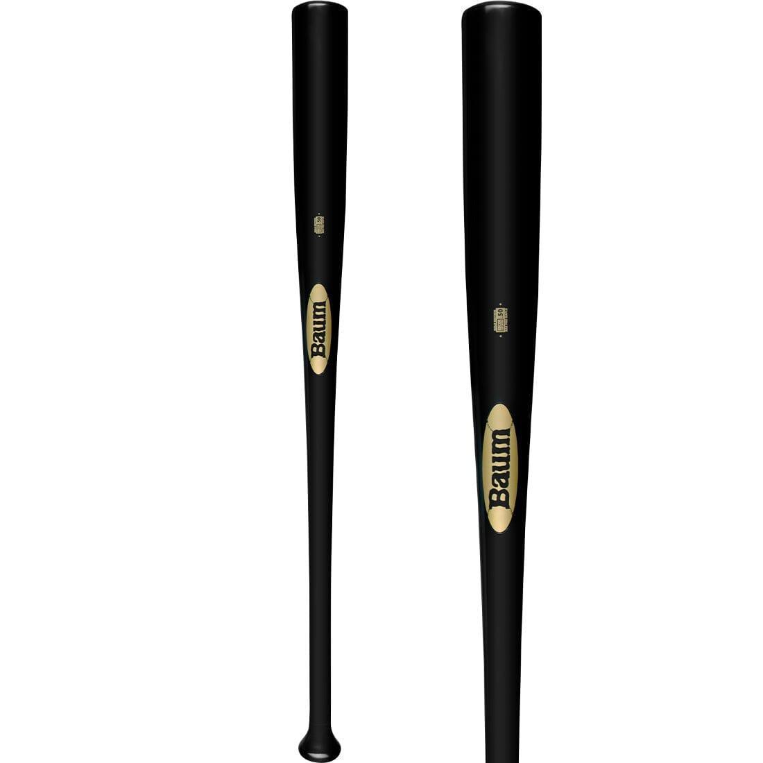 Baum Bat Gold Stock (3) Maple Baseball Bat BBMSGSTKPRO3BK HB
