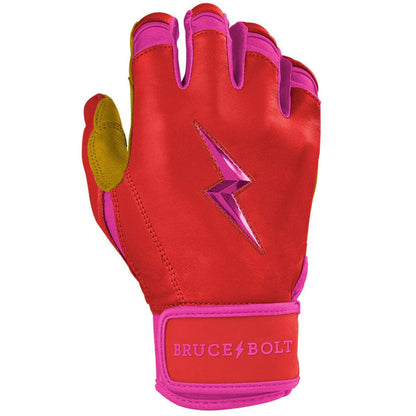 bruce bolt short cuff batting gloves wrist support design