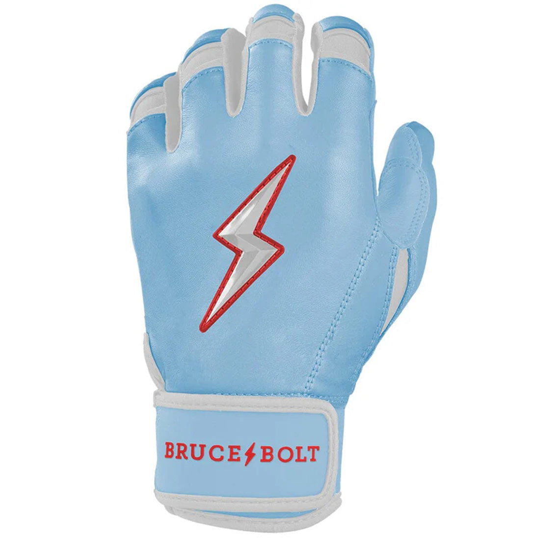 bruce bolt cabretta leather batting gloves grey reinforced palm