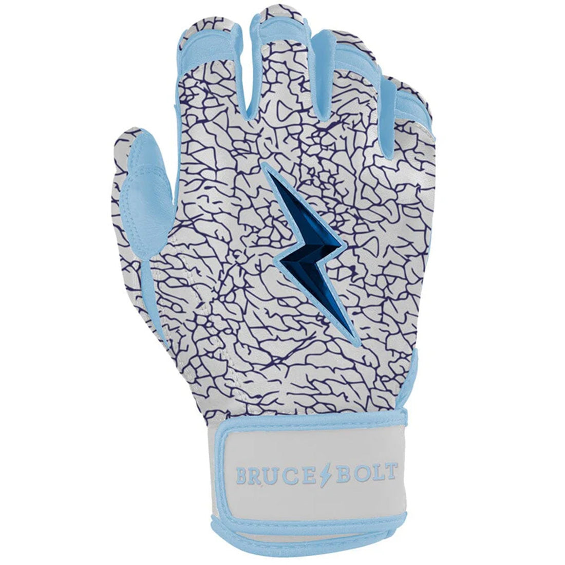 elephant print batting gloves navy baby blue baseball softball