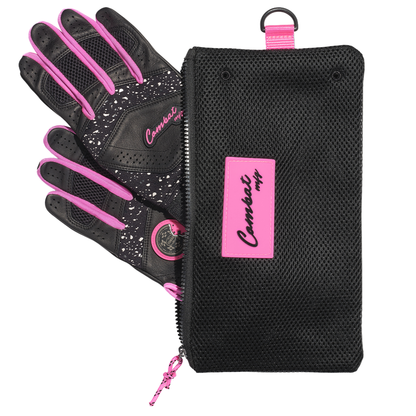 COMBAT MFG Cookie Jar Long Strap Batting Gloves: Black