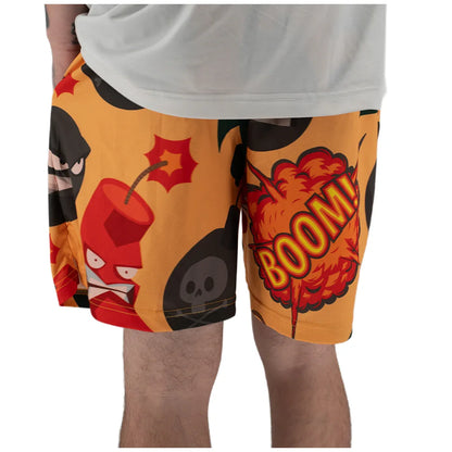 Headbanger Sports Exclusive Mesh Graphic Shorts