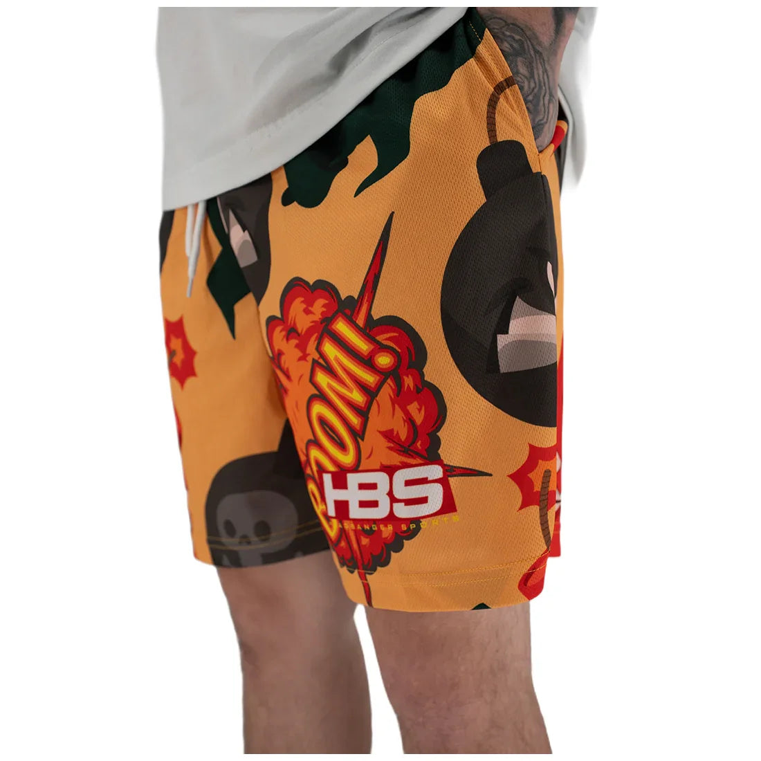 Headbanger Sports Exclusive Mesh Graphic Shorts