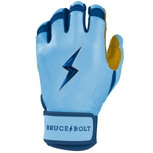 Bruce Bolt Bear Series Short Cuff Batting Gloves: Carolina Blue