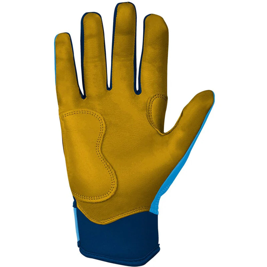 carolina blue batting gloves premium leather baseball softball