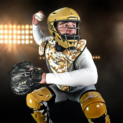 all-star mvp pro catcher helmet deflexion shock hammock baseball