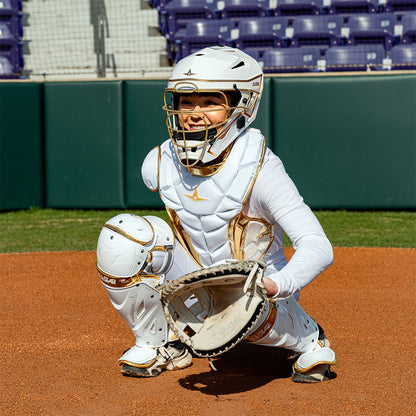 phx leg guards linq hinge system fastpitch softball catcher