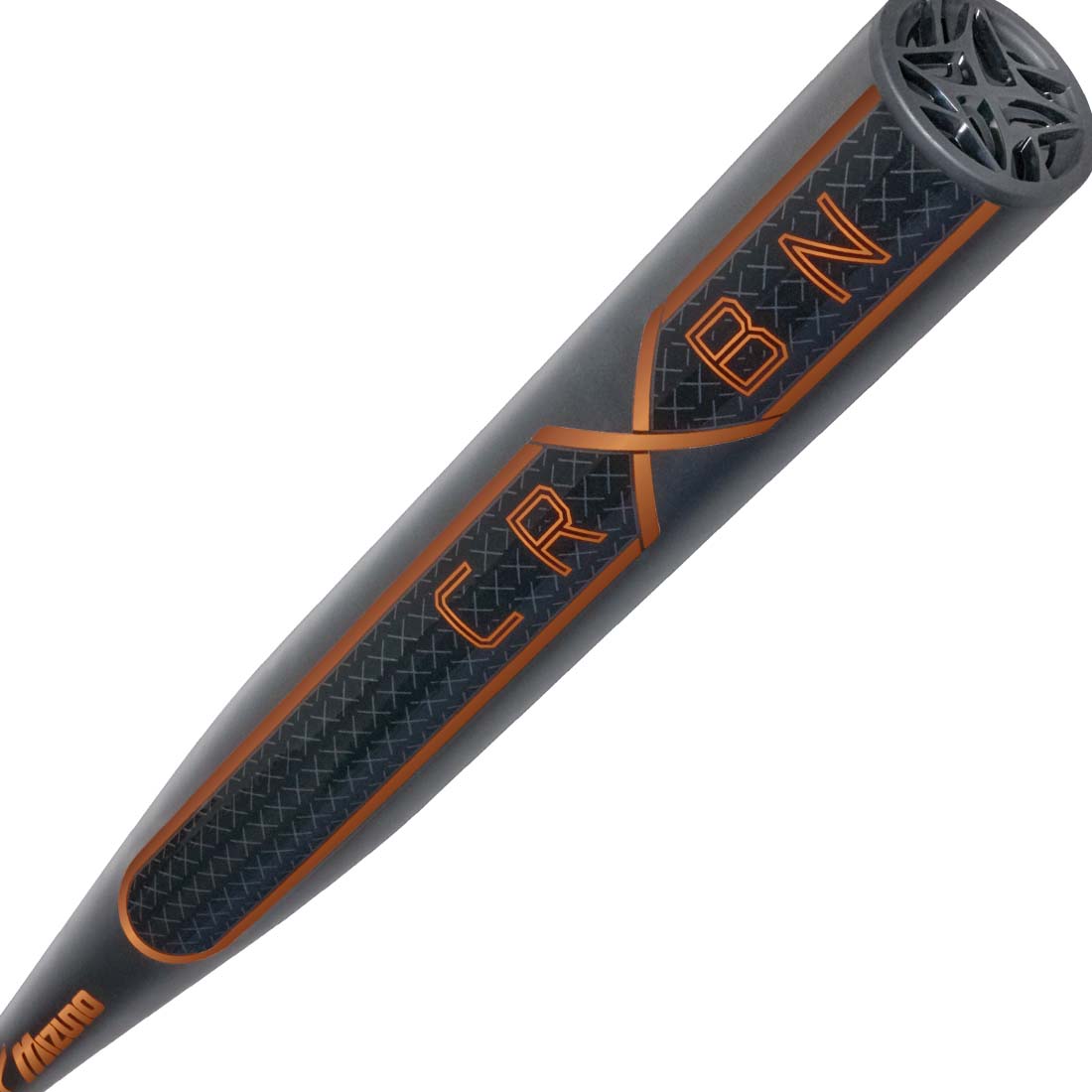 Mizuno CRBN X Paired Barrel Detonator COR technology close up fastpitch bat