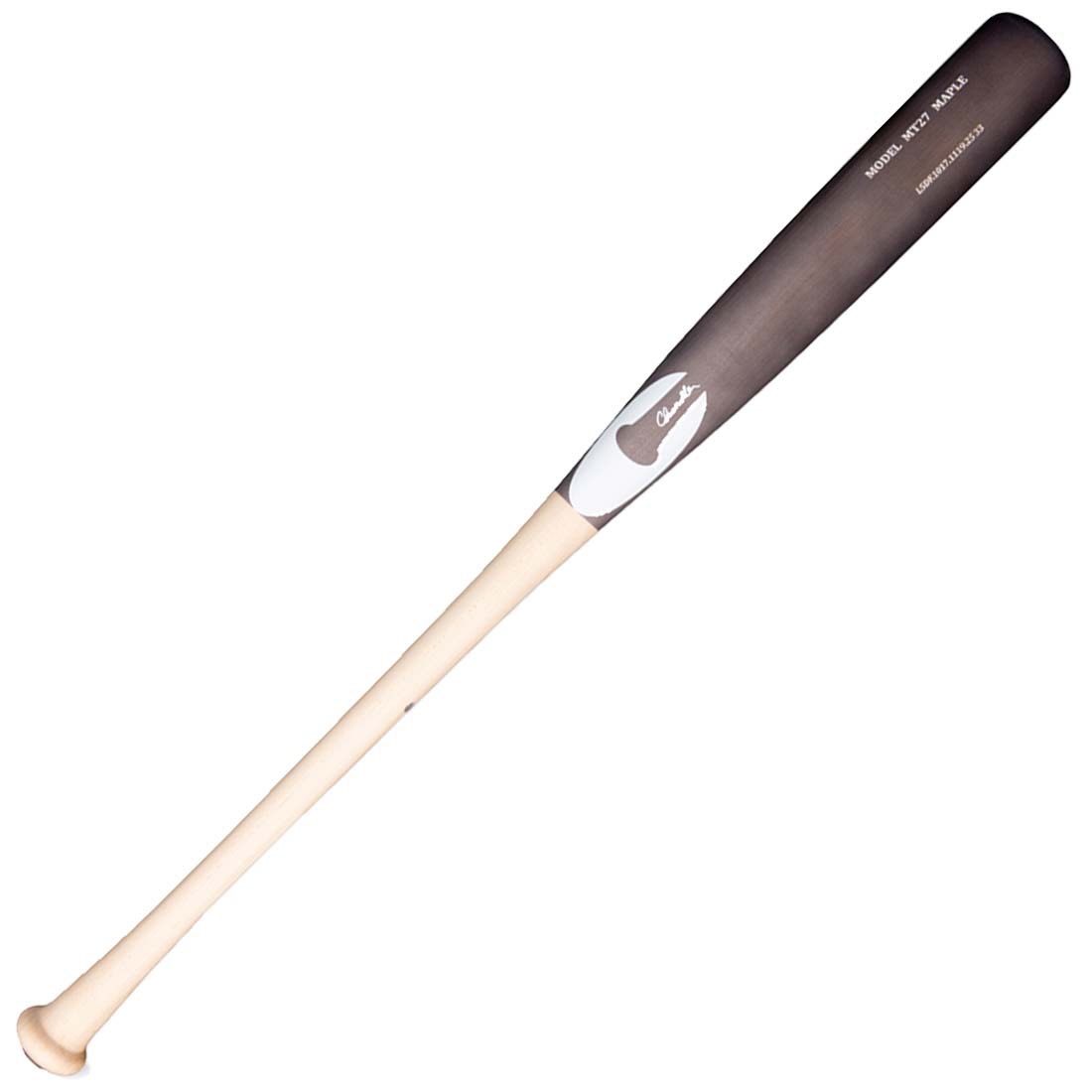 Chandler MT27 Performance Cut maple wood baseball bat long barrel thin handle traditional knob
