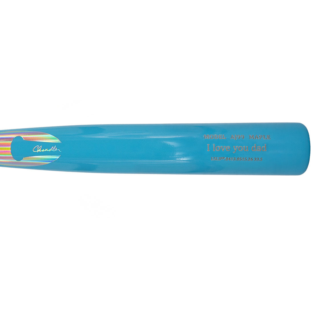 Chandler AJ99XP Customizable Father's Day Exclusive Wood Baseball Bat