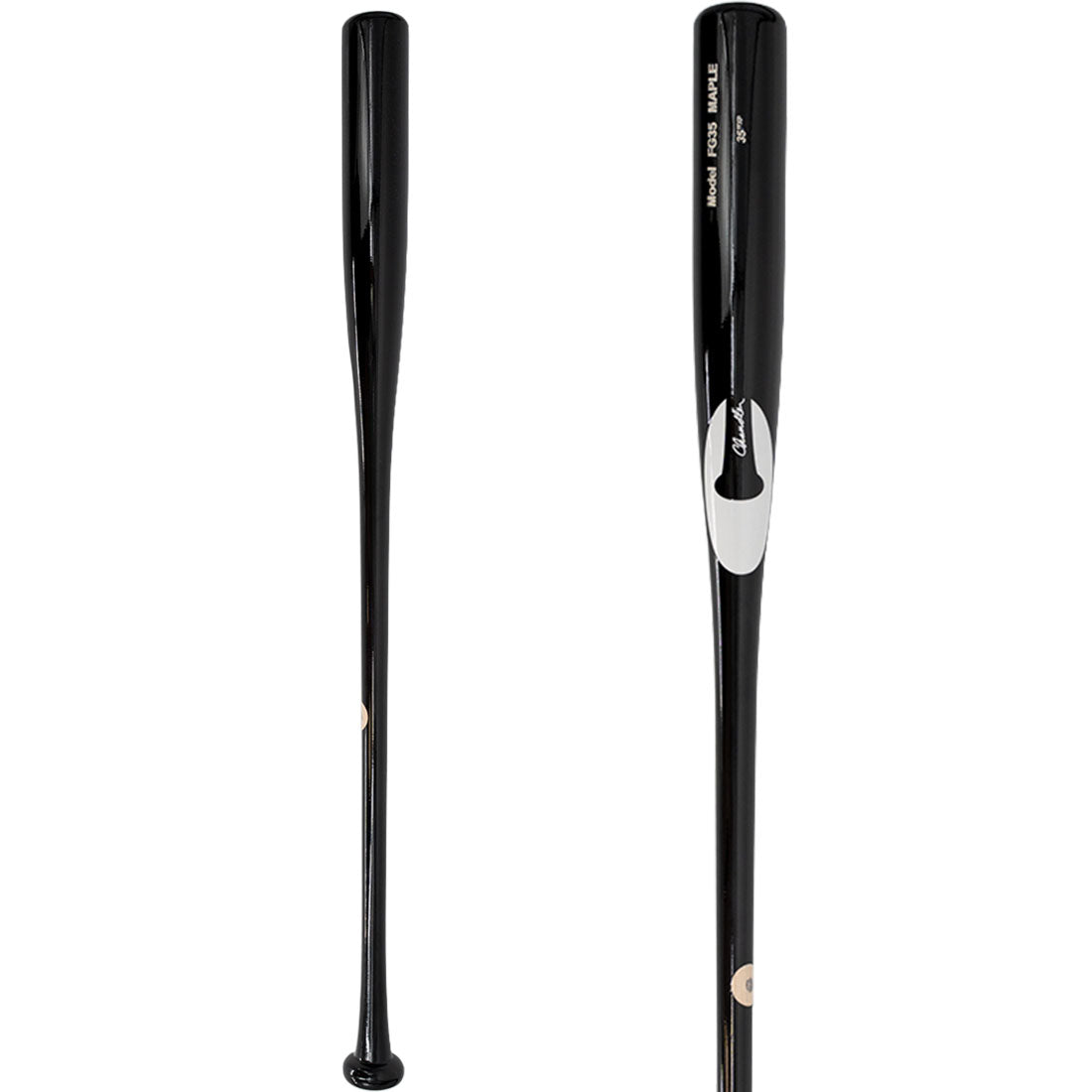 Black and White Chandler Bats 35" Maple Fungo Bat: FG35