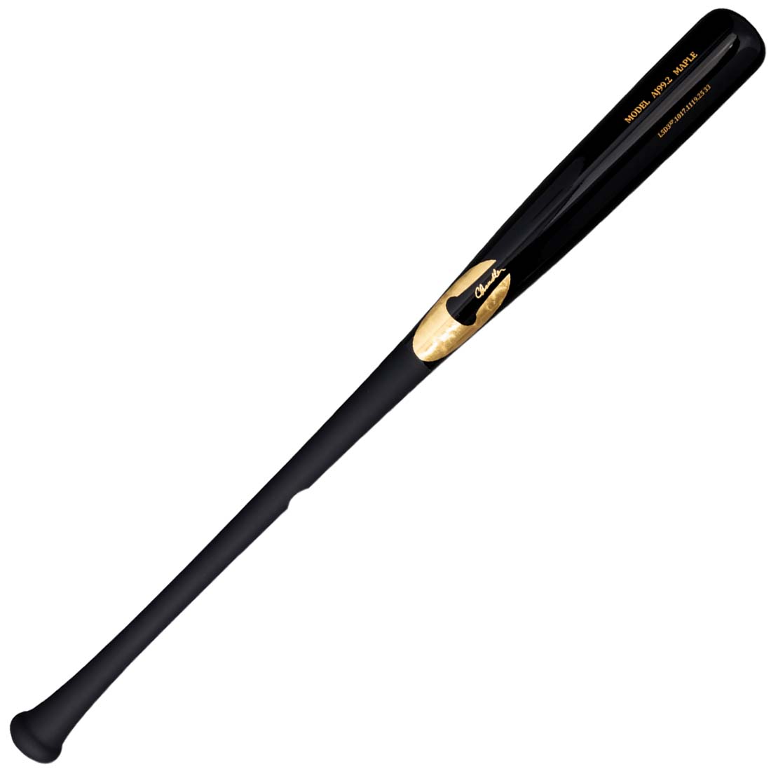 Chandler AJ99.2XP XP balanced maple wood baseball bat long large barrel flared knob 22K gold logo