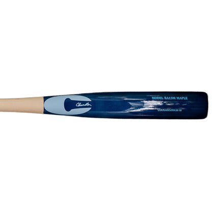 Chandler RA13M Performance Cut Balanced Maple Wood Baseball Bat: Natural/Navy