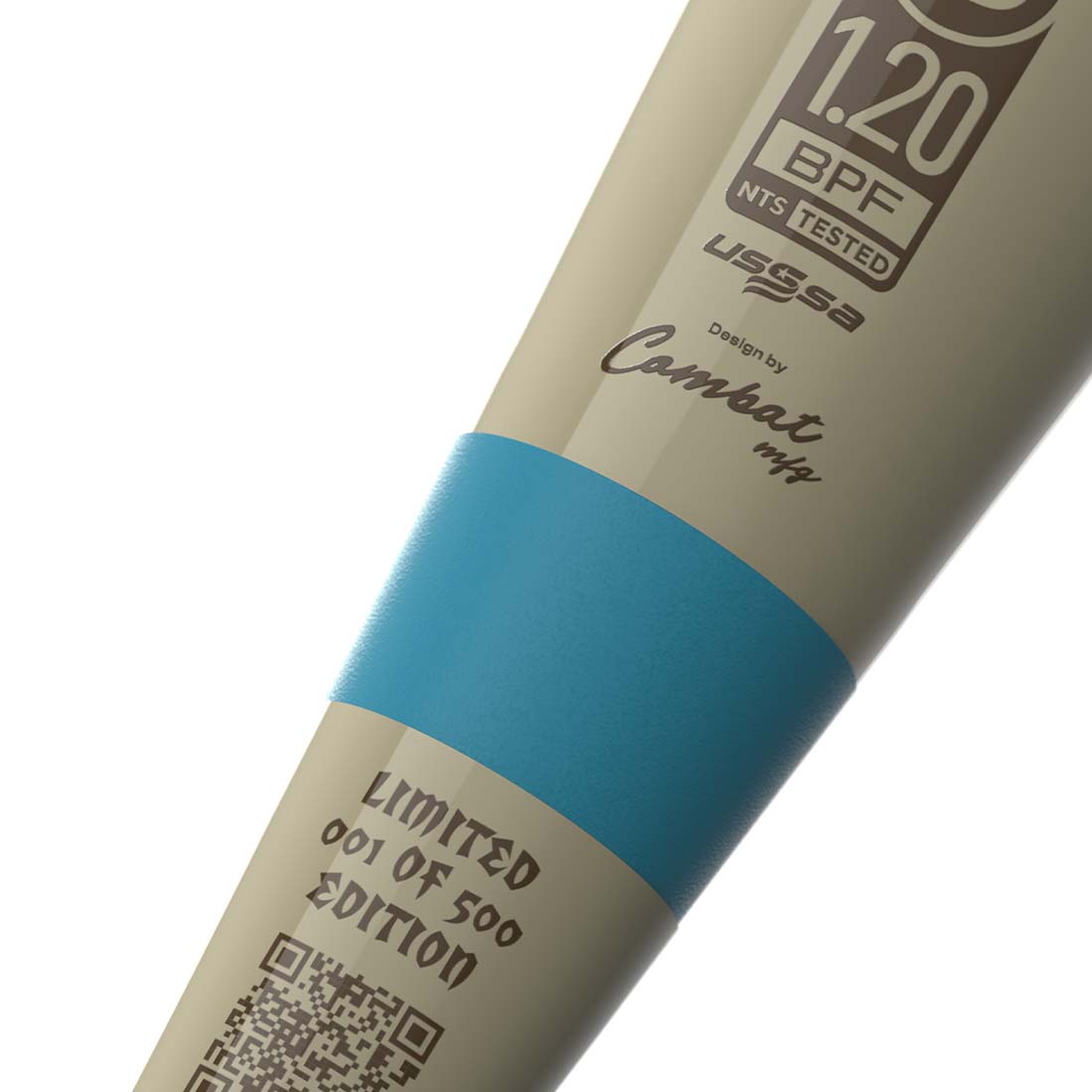 Up Close Combat Coastal Jones USSSA ISA NSA certified slowpitch bat stamp