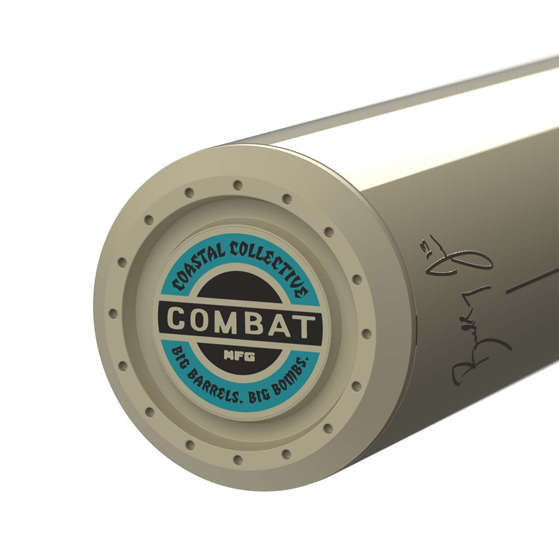 Combat Coastal Jones 0.5 oz end load slowpitch bat side profile
