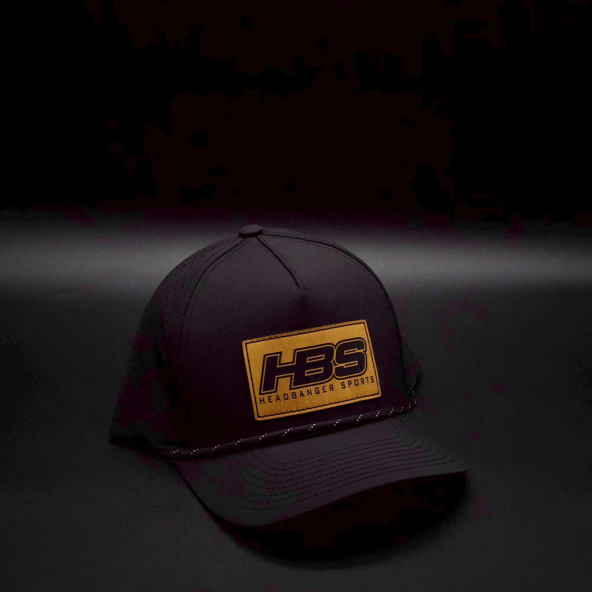 Headbanger Sports Exclusive Black P424 Perforated Snapback Lifestyle F HB Sports Inc
