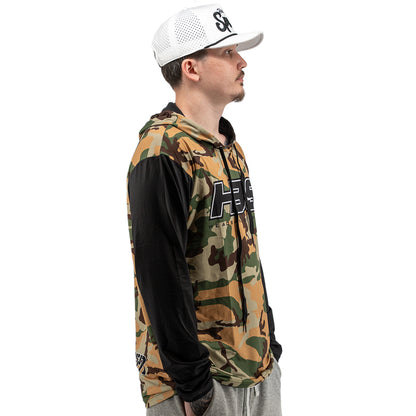 Headbanger Sports Exclusive Micro Mesh Long Sleeve Patriotism Lightweight Hoodies