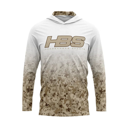 Headbanger Sports Exclusive "Military Worlds" Camo Lightweight Mesh Long Sleeve Hoodies