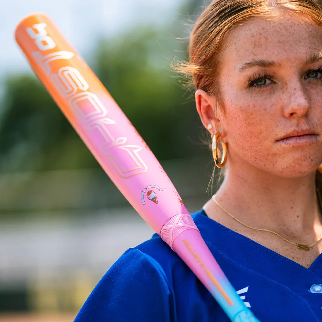 2025 Easton Ghost OG Rainbow Sherbet Fastpitch Softball Bat: -11, -10