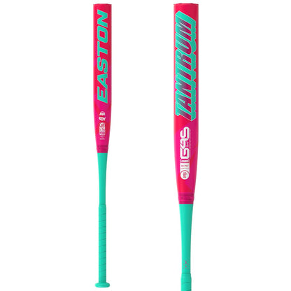 Easton Tantrum 2-piece loaded slowpitch bat with 13" G4S barrel, CXN MC+ connection, HDK23 carbon fiber, Flex 180 handle, Power Boost knob. USSSA/ISA/NSA approved.