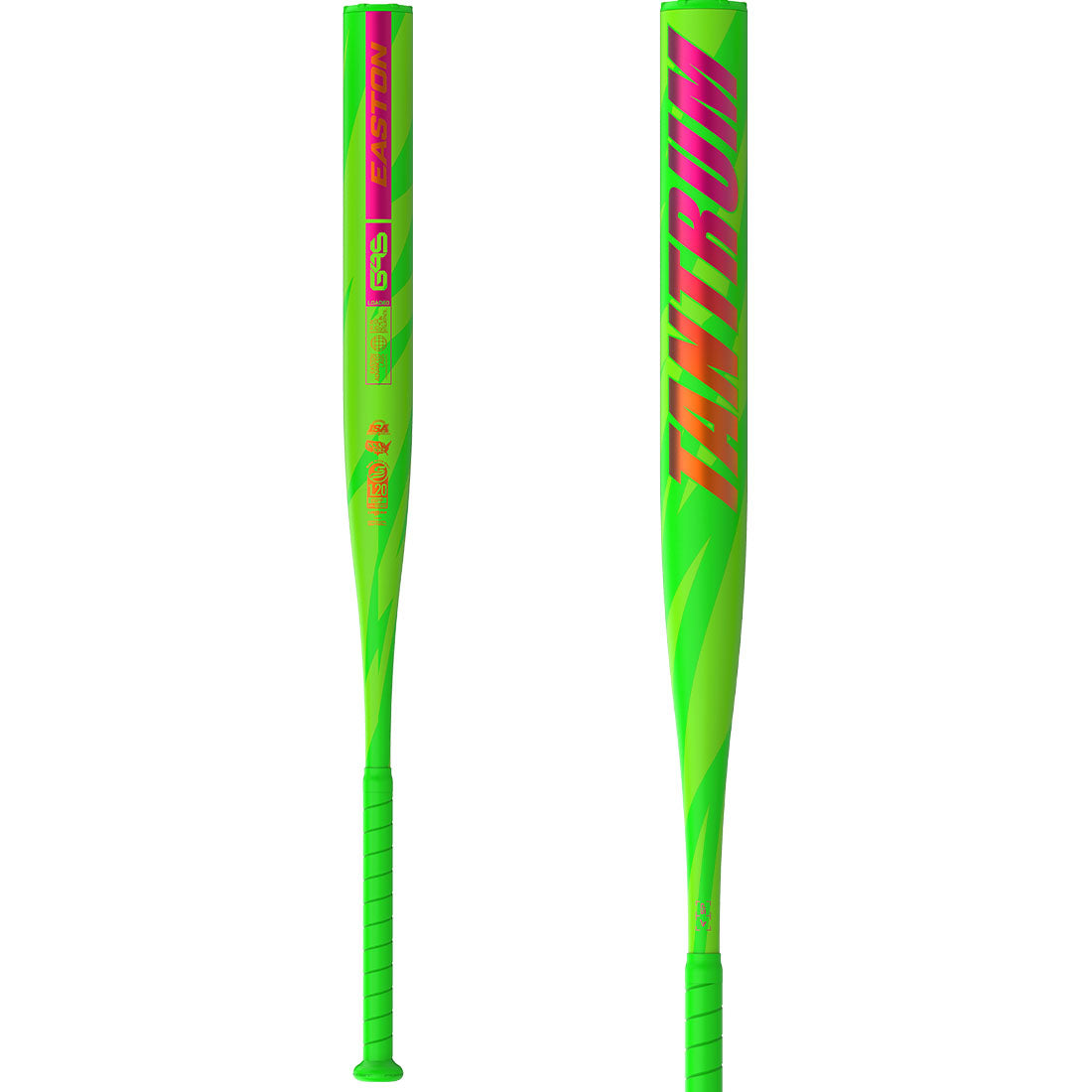 2026 Easton Tantrum 12.75 Loaded (ESU6TNT1L) 1-piece bat with G4S G4orce barrel tech, Flex 150 handle, Power Boost knob. USSSA/ISA/NSA. On a white background