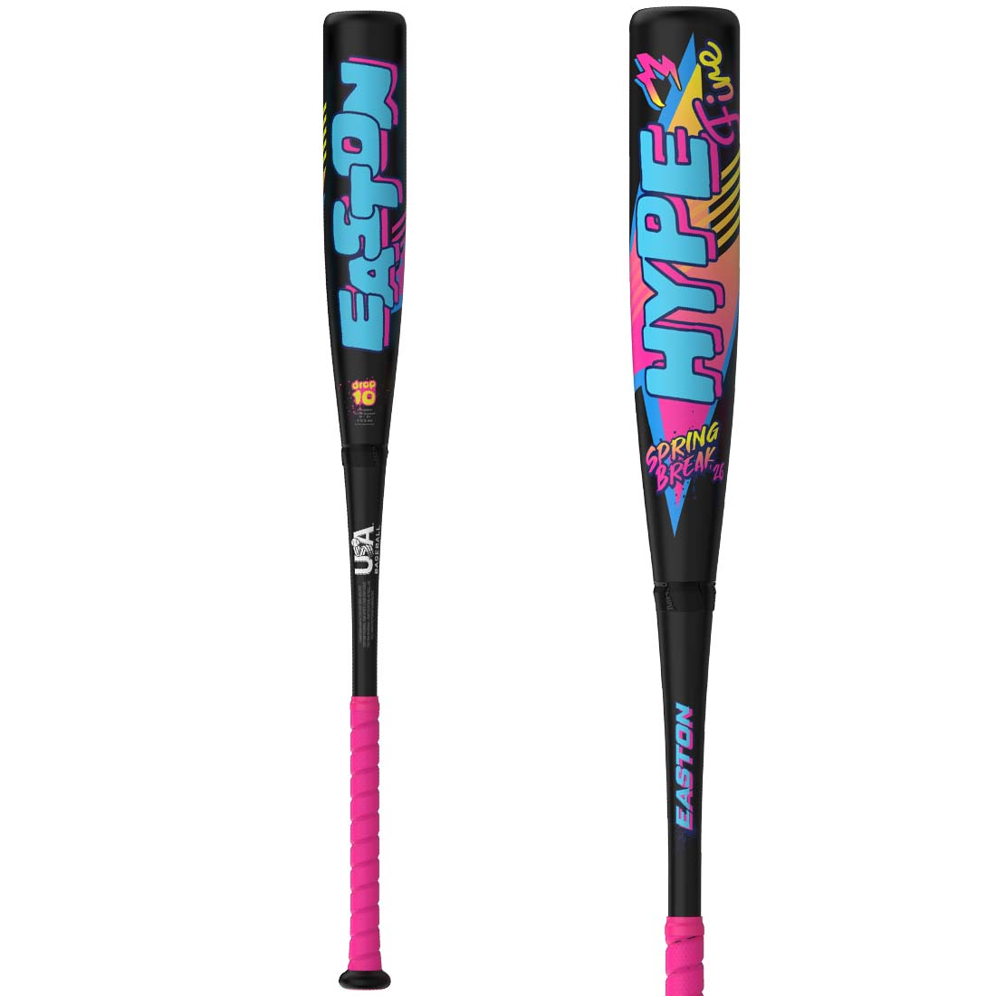 2026 Easton Hype Fire "Spring Break" Black 2 5/8" USA Baseball Bat