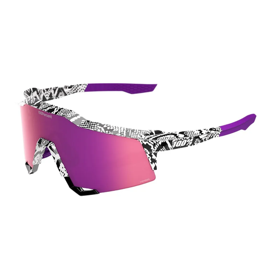 100% Speedcraft LE Elly De La Cruz Sunglasses - HiPER Dark Purple Mirror Lens