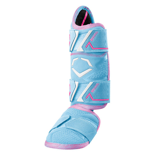 Victory Blue and Pink EvoShield Pro-SRZ 3.0 Batter’s Leg Guard