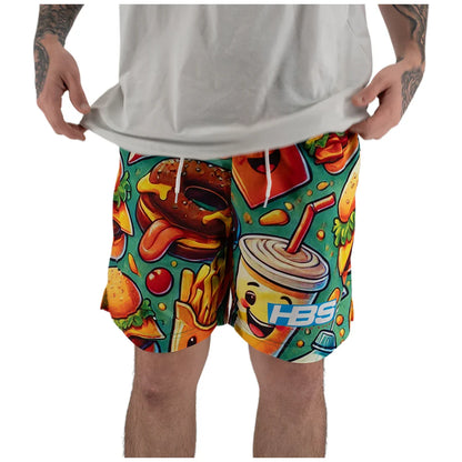 Headbanger Sports Exclusive Mesh Graphic Shorts