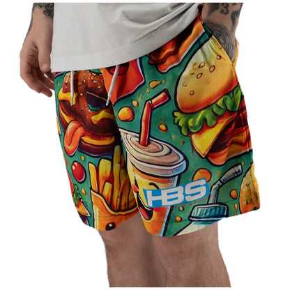 Headbanger Sports Exclusive Mesh Graphic Shorts