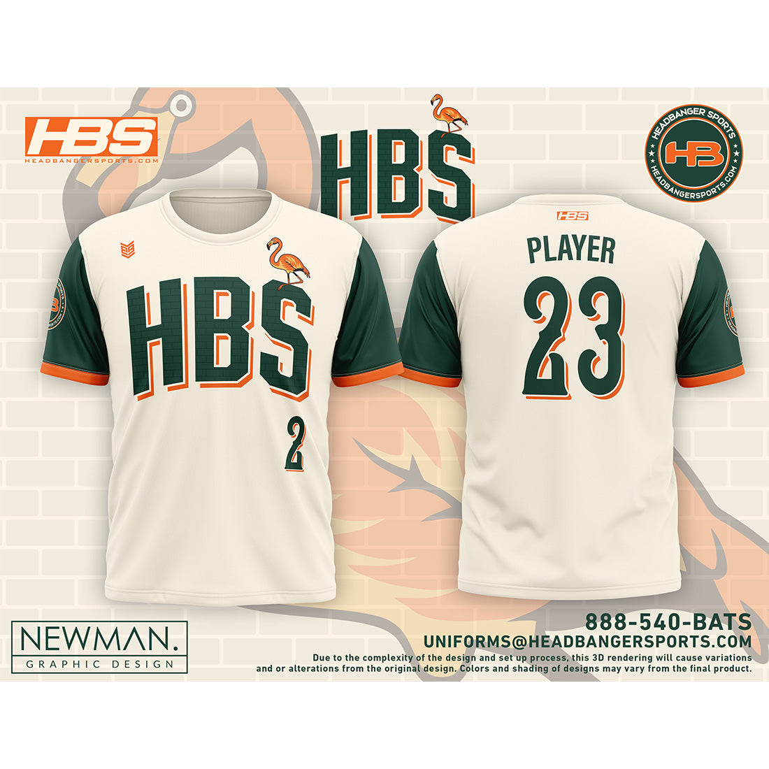 Headbanger Sports Exclusive "City Connect" Micro Mesh Short Sleeve Jersey Buy-in: Flamingomore