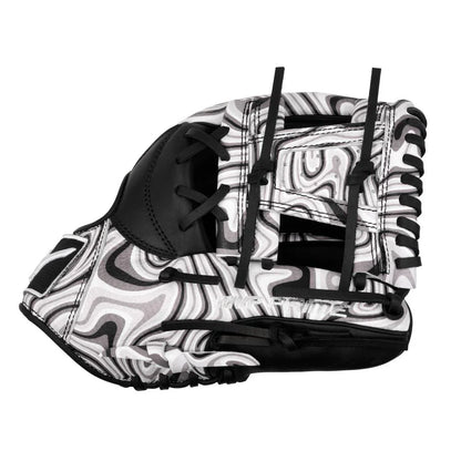 Black and White Youth Mizuno MVP Prime M-Print 11.5" Infield Baseball Glove: GMVP-40MP
