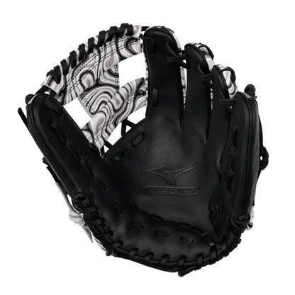 Black and White Youth Mizuno MVP Prime M-Print 11.5" Infield Baseball Glove: GMVP-40MP