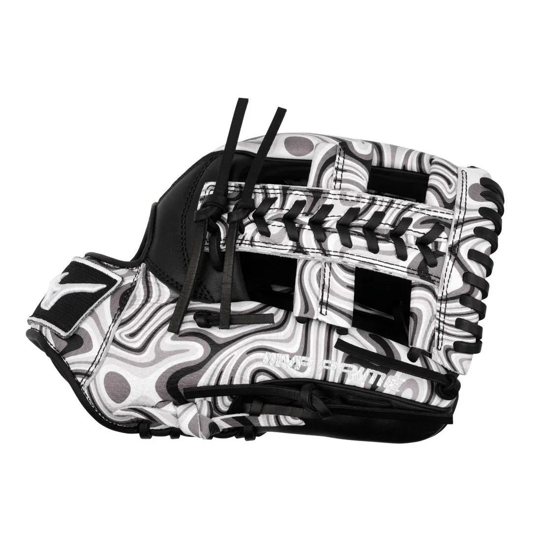 New Youth Black and White Mizuno MVP Prime M-Print 11.75" Infield Baseball Glove: GMVP-50MP
