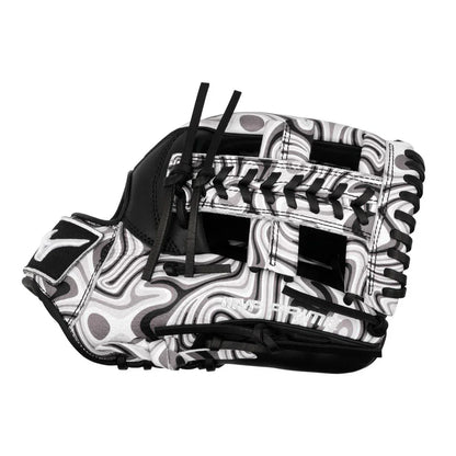 New Youth Black and White Mizuno MVP Prime M-Print 11.75" Infield Baseball Glove: GMVP-50MP