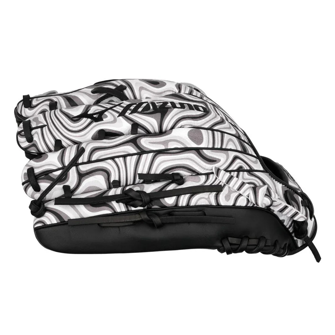 Cool Black, White, and Grey Design for a Youth Mizuno MVP Prime M-Print 12.75" Outfield Baseball Glove