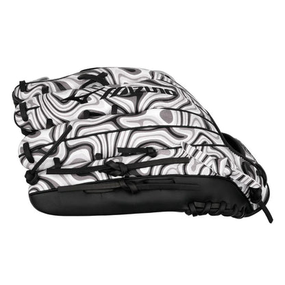 Cool Black, White, and Grey Design for a Youth Mizuno MVP Prime M-Print 12.75" Outfield Baseball Glove