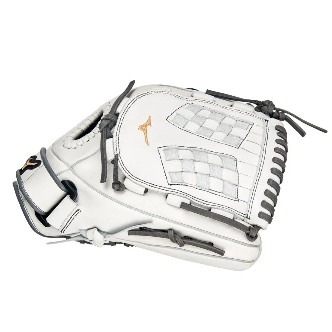 White Youth Girls Mizuno MVP Prime 12.5" Fastpitch Softball Glove: GMVP1250PF4W