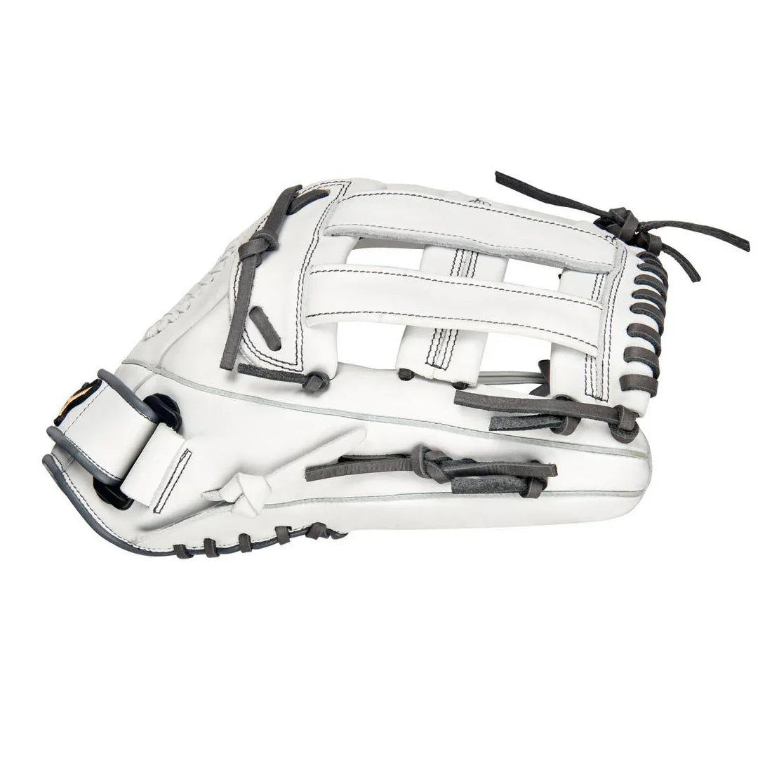 Girls White and Grey Mizuno MVP Prime 13" Fastpitch Outfield Glove: GMVP1300PF4W