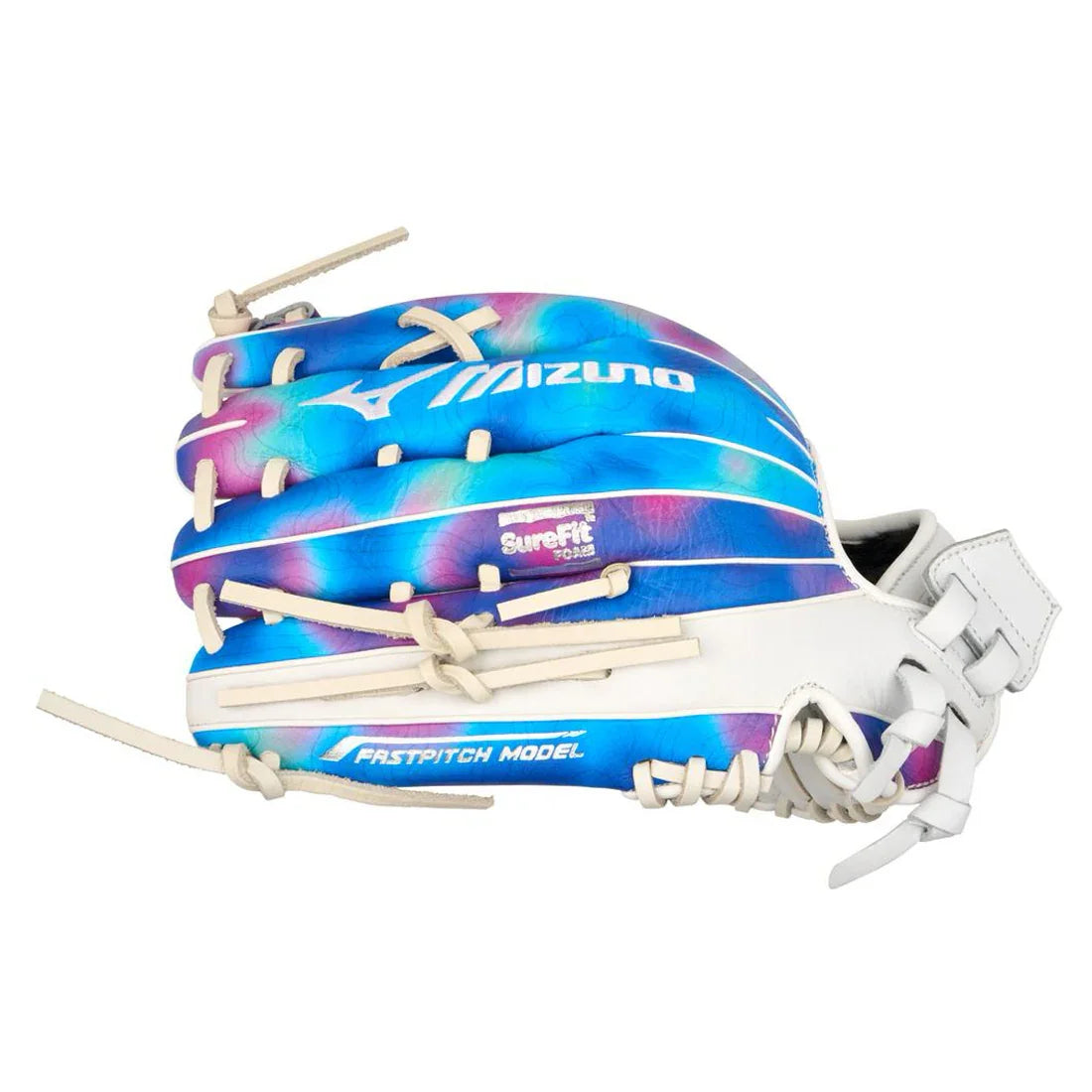 Girls Colorful Mizuno MVP Prime M-Print 12.5" Fastpitch Softball Glove: GMVPF-60MP