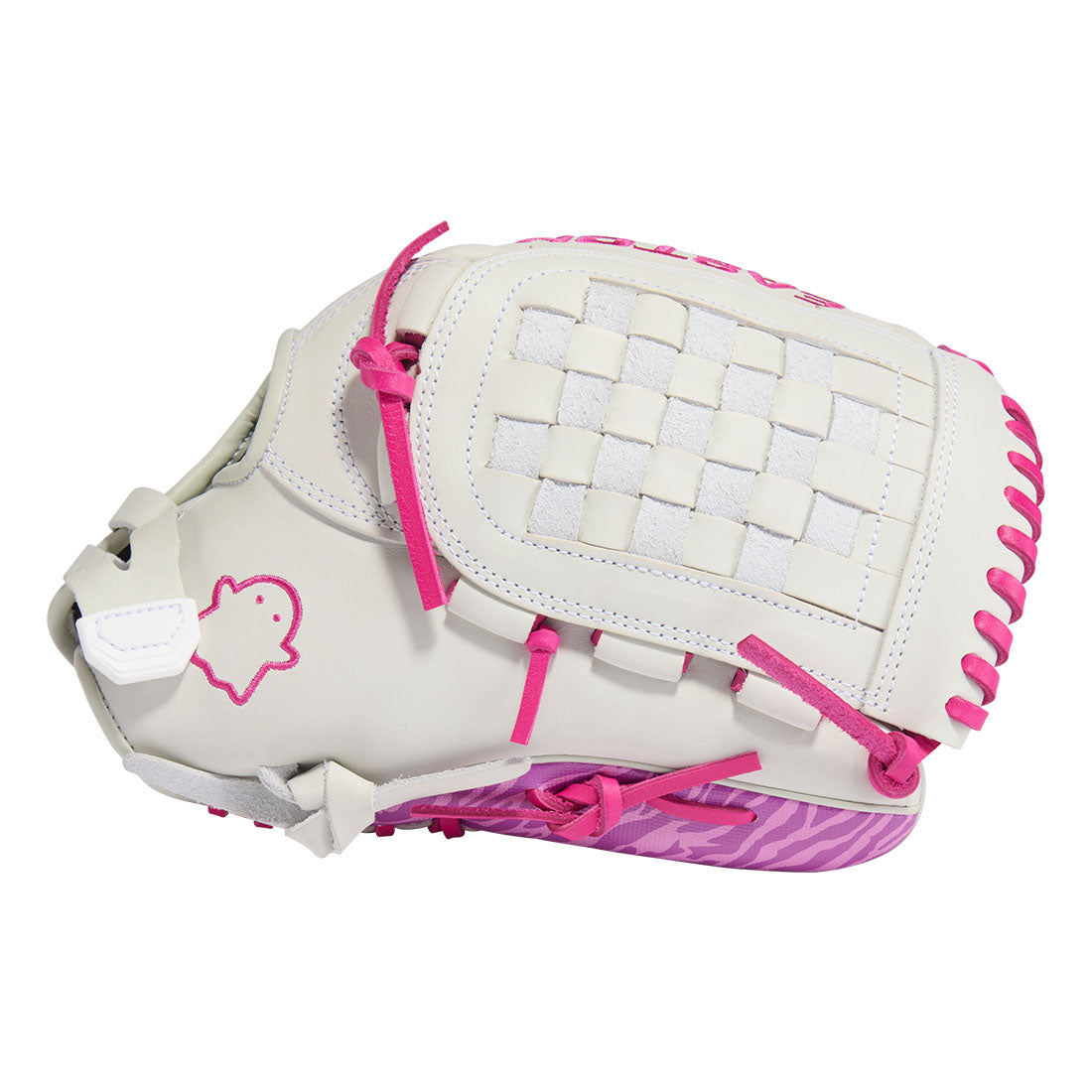 Easton Ghost NX 12.5 inch softball glove Basket Web detail