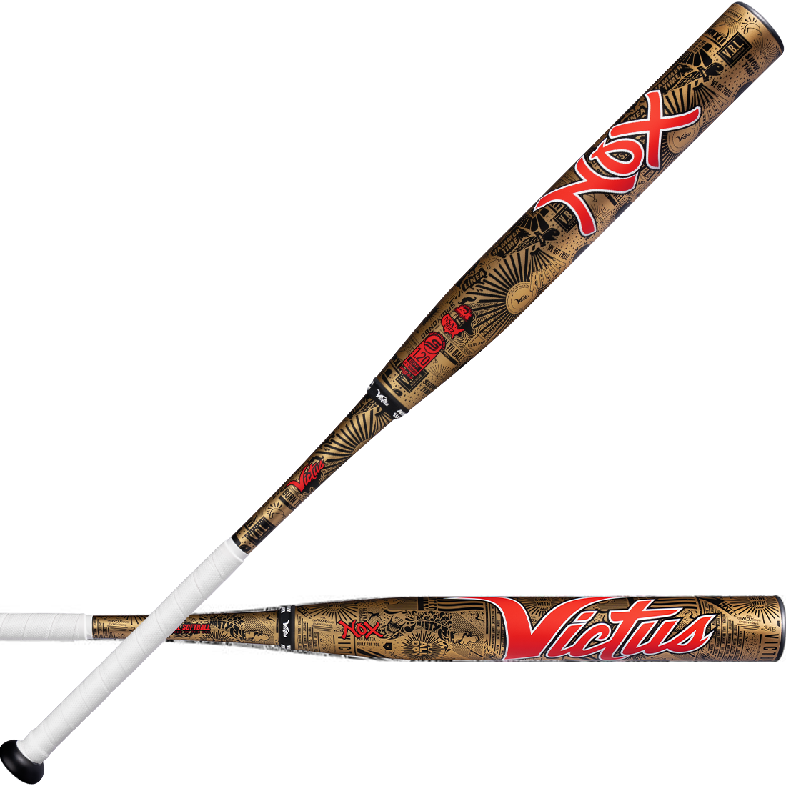 Victus Nox 12.5" 2PC Endloaded USSSA Slowpitch Softball Bat: VSPNX2BU