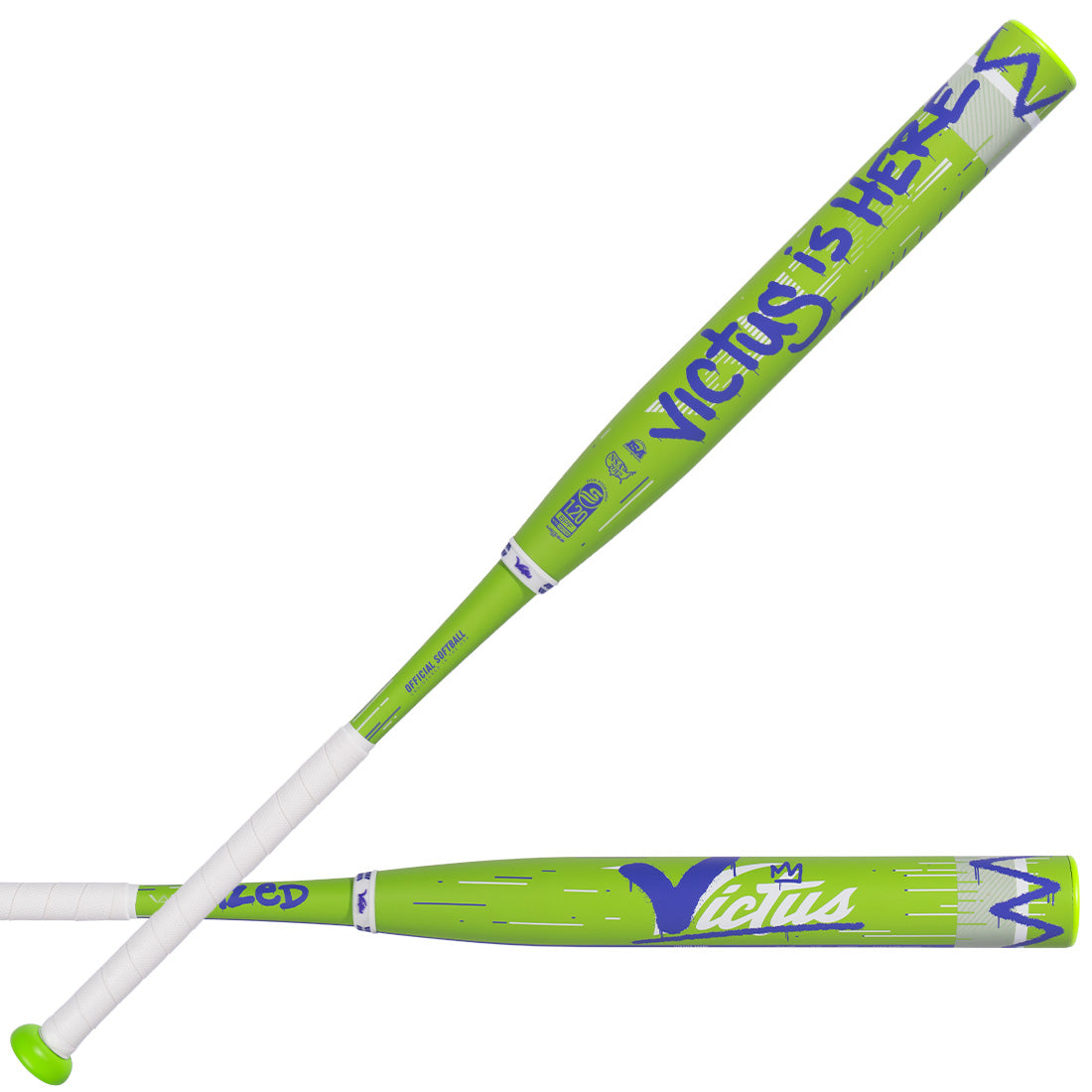 2026 Victus Vandalized Green 12.75" USSSA Slowpitch Softball Bat: VSPVD22YU