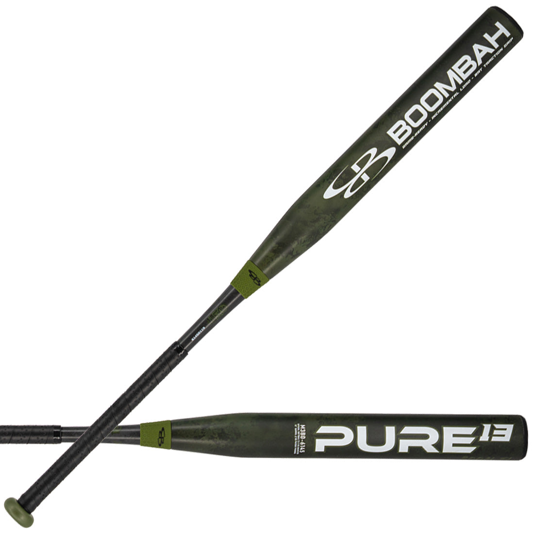 Boombah Pure Green Boom 13" Endloaded Slowpitch Softball Bat: M2B0-6145