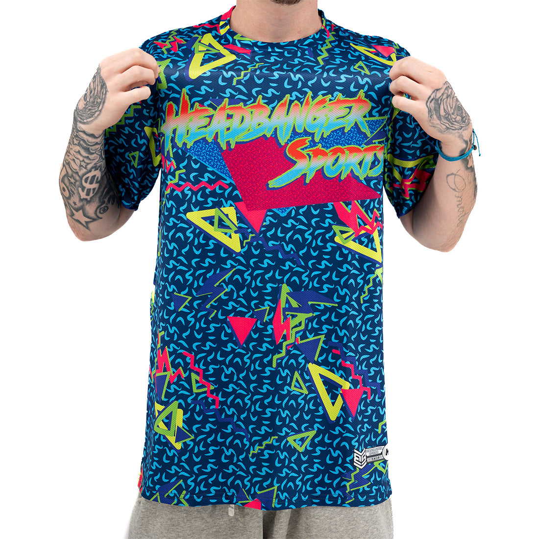 Headbanger Sports "90's Retro" Short Sleeve Micro Mesh Jersey
