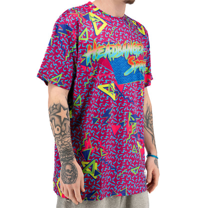 Headbanger Sports "90's Retro" Short Sleeve Micro Mesh Jersey: Pink